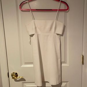 Zara white cut out dress